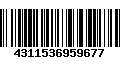 Código de Barras 4311536959677