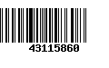 Código de Barras 43115860