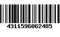 Código de Barras 4311596062485