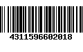 Código de Barras 4311596602018