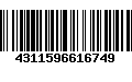 Código de Barras 4311596616749