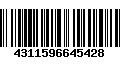 Código de Barras 4311596645428