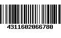 Código de Barras 4311602066780