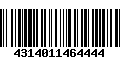 Código de Barras 4314011464444