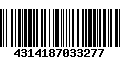 Código de Barras 4314187033277