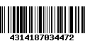 Código de Barras 4314187034472