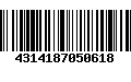 Código de Barras 4314187050618