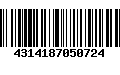 Código de Barras 4314187050724