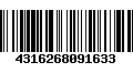 Código de Barras 4316268091633