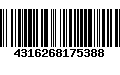 Código de Barras 4316268175388