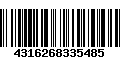 Código de Barras 4316268335485