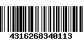 Código de Barras 4316268340113