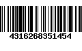 Código de Barras 4316268351454