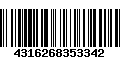 Código de Barras 4316268353342