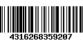 Código de Barras 4316268359207