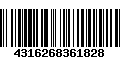 Código de Barras 4316268361828