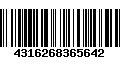 Código de Barras 4316268365642