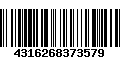 Código de Barras 4316268373579