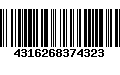 Código de Barras 4316268374323