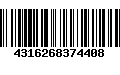 Código de Barras 4316268374408