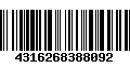 Código de Barras 4316268388092