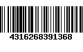 Código de Barras 4316268391368