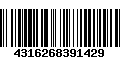 Código de Barras 4316268391429