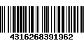 Código de Barras 4316268391962