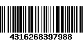 Código de Barras 4316268397988