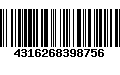 Código de Barras 4316268398756