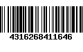 Código de Barras 4316268411646