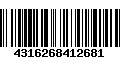 Código de Barras 4316268412681