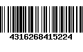 Código de Barras 4316268415224