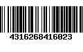 Código de Barras 4316268416023