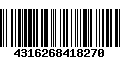 Código de Barras 4316268418270