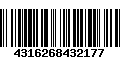 Código de Barras 4316268432177