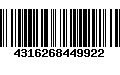 Código de Barras 4316268449922