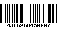 Código de Barras 4316268450997