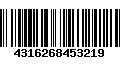 Código de Barras 4316268453219