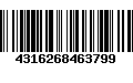 Código de Barras 4316268463799