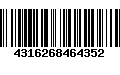 Código de Barras 4316268464352