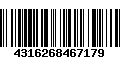 Código de Barras 4316268467179