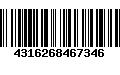 Código de Barras 4316268467346