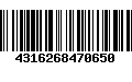 Código de Barras 4316268470650