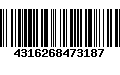 Código de Barras 4316268473187