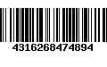 Código de Barras 4316268474894