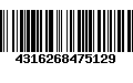 Código de Barras 4316268475129