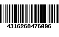 Código de Barras 4316268476096