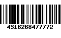 Código de Barras 4316268477772