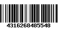 Código de Barras 4316268485548